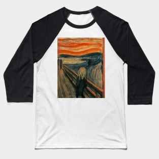 Classic Art - The Scream  - Edvard Munch Baseball T-Shirt